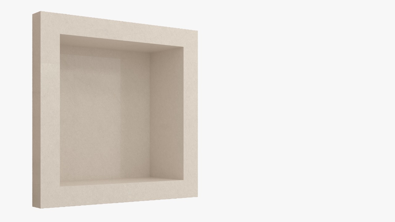 Iris Crema 30x30 cm • Borda dupla